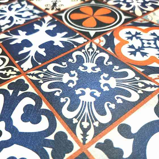 Самоклеюча плівка 0,45х10м х 0,07мм Синій орнамент SW-00001208 Київ