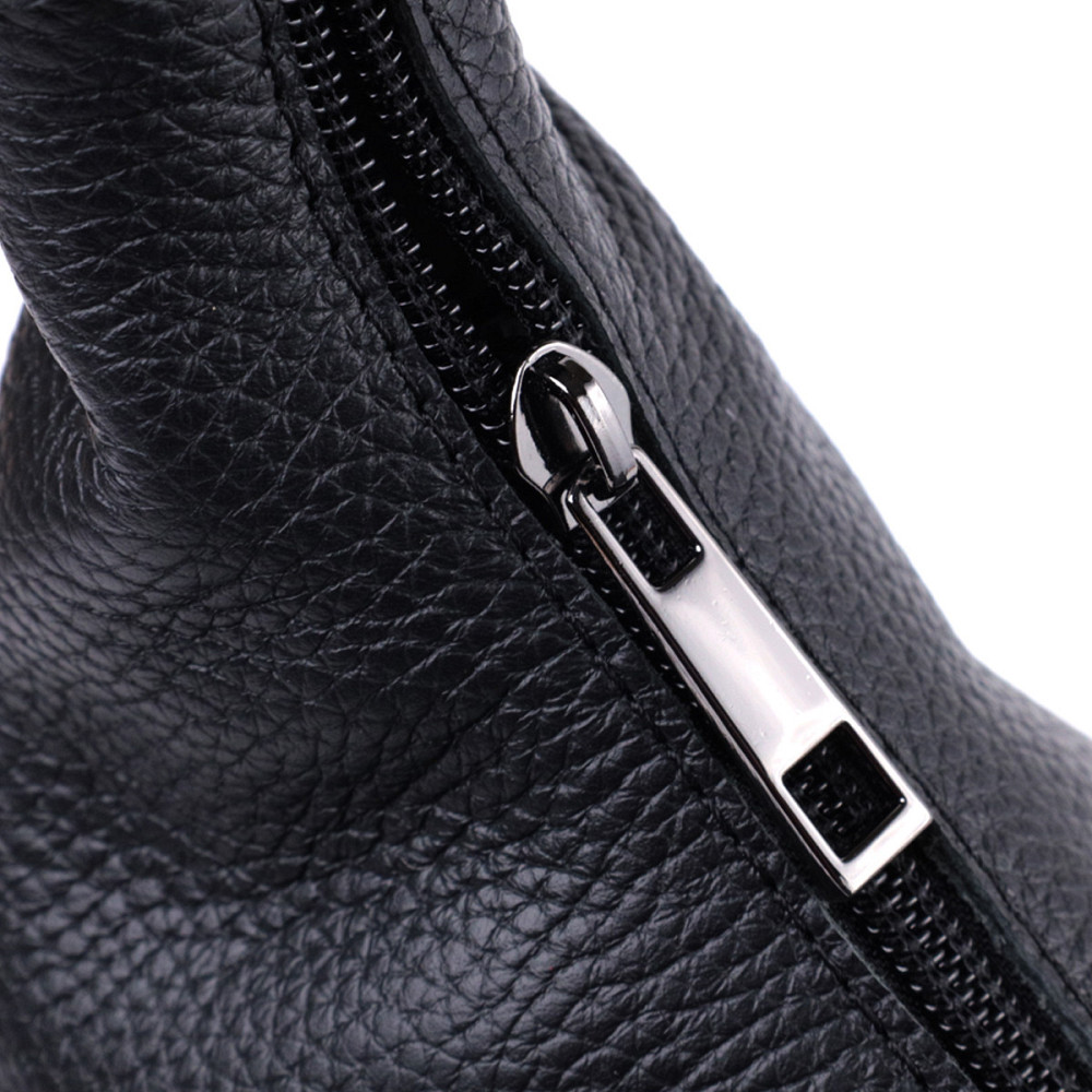 Жіноча сумка на плече з натуральної шкіри флотар Чорна (SHVIGEL) Київ - фото 9