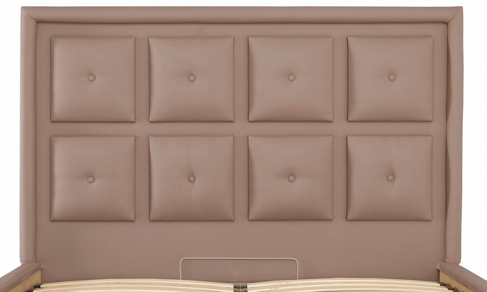 Кровать Windsor VIP 140 х 190 см Fly 2213 С дополнительной металлической цельносварной рамой Светло-коричневый Днепр - изображение 16