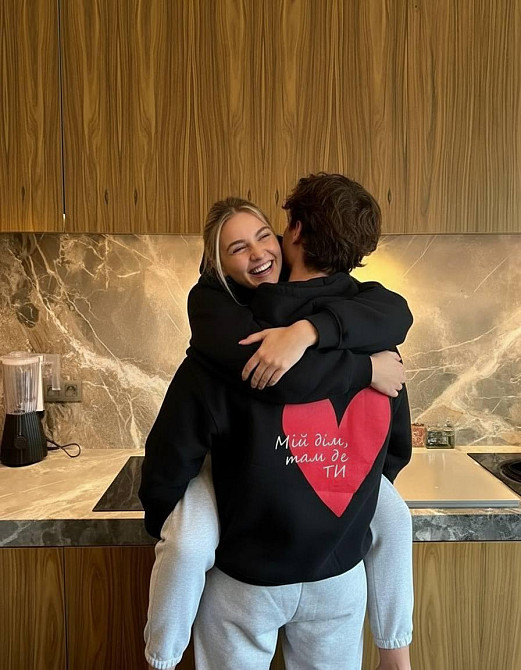 Парные утепленные оверсайз худи для влюбленных трехнитка на флисе Одесса - изображение 2