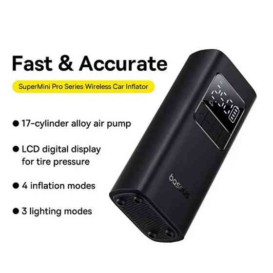Автомобільний насос Baseus Super Mini Pro Black C11159300111-00 Одеса