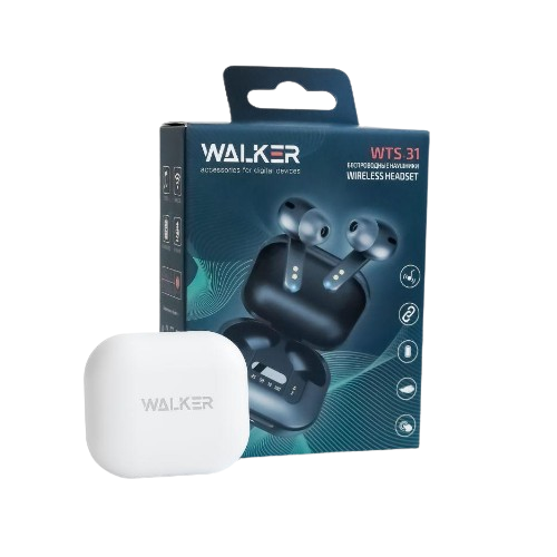 Навушники бездротові WALKER WTS-31 білий Житомир - изображение 6