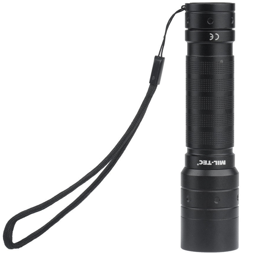 Тактичний Ліхтар 1000 люмен до 300 метрів, 4 режими роботи + чохол Mil-Tec (15153500) Акумулятор 2000 mAh Нововолинськ - фото 3