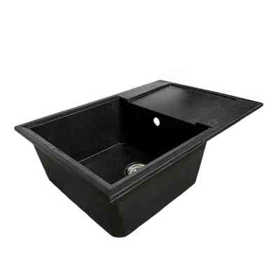 Мойка кухонная Adamant Horizon Medium чорний + змішувач (4824296104403) Винница