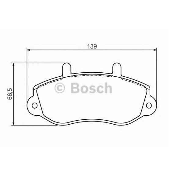 Гальмівні колодки Bosch дискові задні OPEL Movano 2.5 D/RENAULT 2.2,2.5,2.8D-03 0986494288 Харків