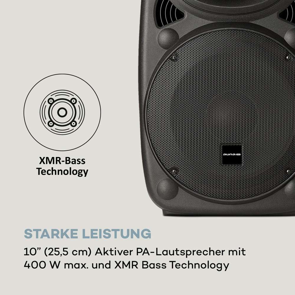 Мобильная акустическая система Streetstar 10 10-дюймовый (25,5 см) низкочастотный микрофон УВЧ-микрофон 400 Вт Ровно - изображение 4