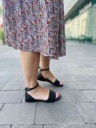 Tamei Босоніжки жіночі Tamei 0571-12 чорні (літо, шкіра натуральна) (5258) Коломия