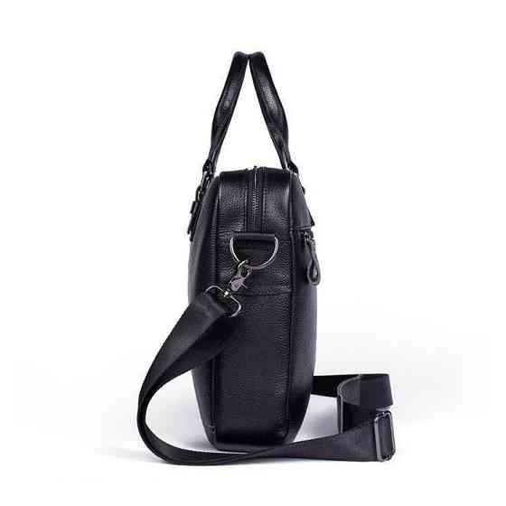 Сумка мужская флотар для ноутбака Черная (Vintage) Киев