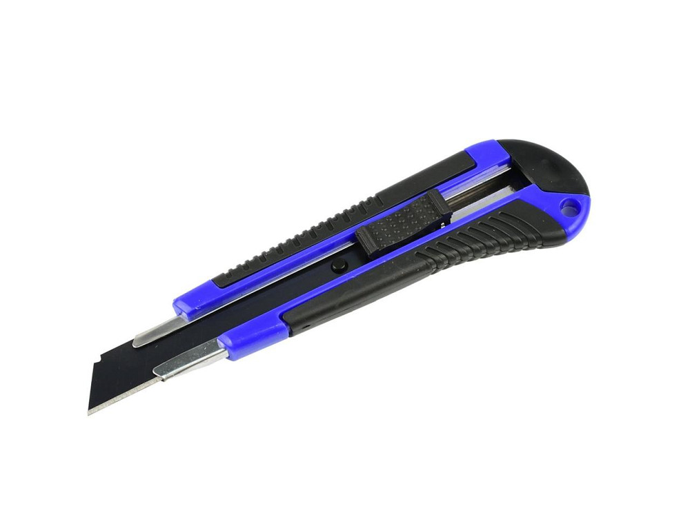 Ніж канцелярський "GeKo" на ламані леза 18мм ергономічна ручка лезо зі сталі SK5 антикорозійне, typ-9 Київ - фото 1