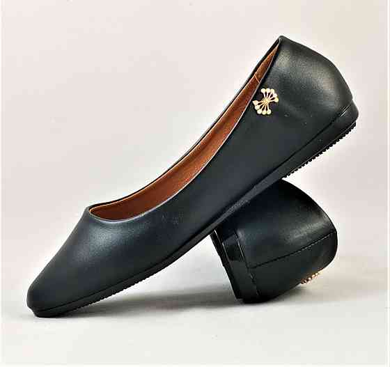 Женские Балетки Черные Мокасины Туфли (размеры: 36,37,38,39,40) - 03-1 Днепр