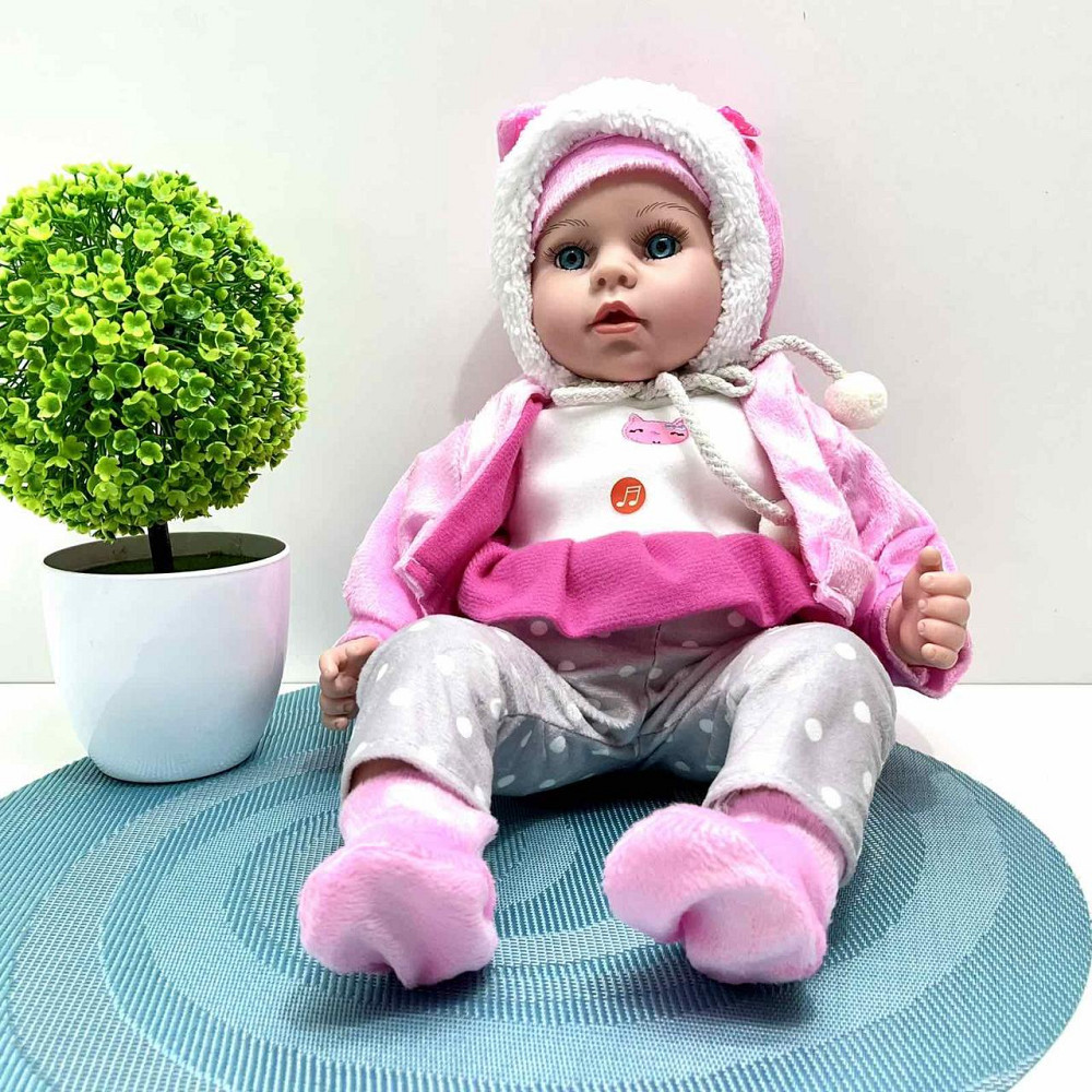 Пупс Країна Іграшок Чудо малюк відтворює веселі мелодії колискові або фрази Рожевий (PL-525-116) Чернигов - изображение 1