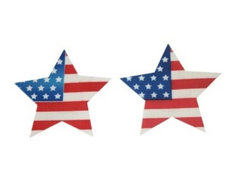 Стікіні на груди Зірочки прапор 8 см різнобарвний Київ - фото 1