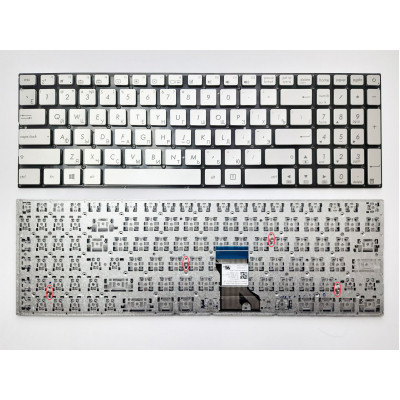 Клавиатура ноутбука ASUS UX501V серебр под подсв RU (A46154) Винница - изображение 1