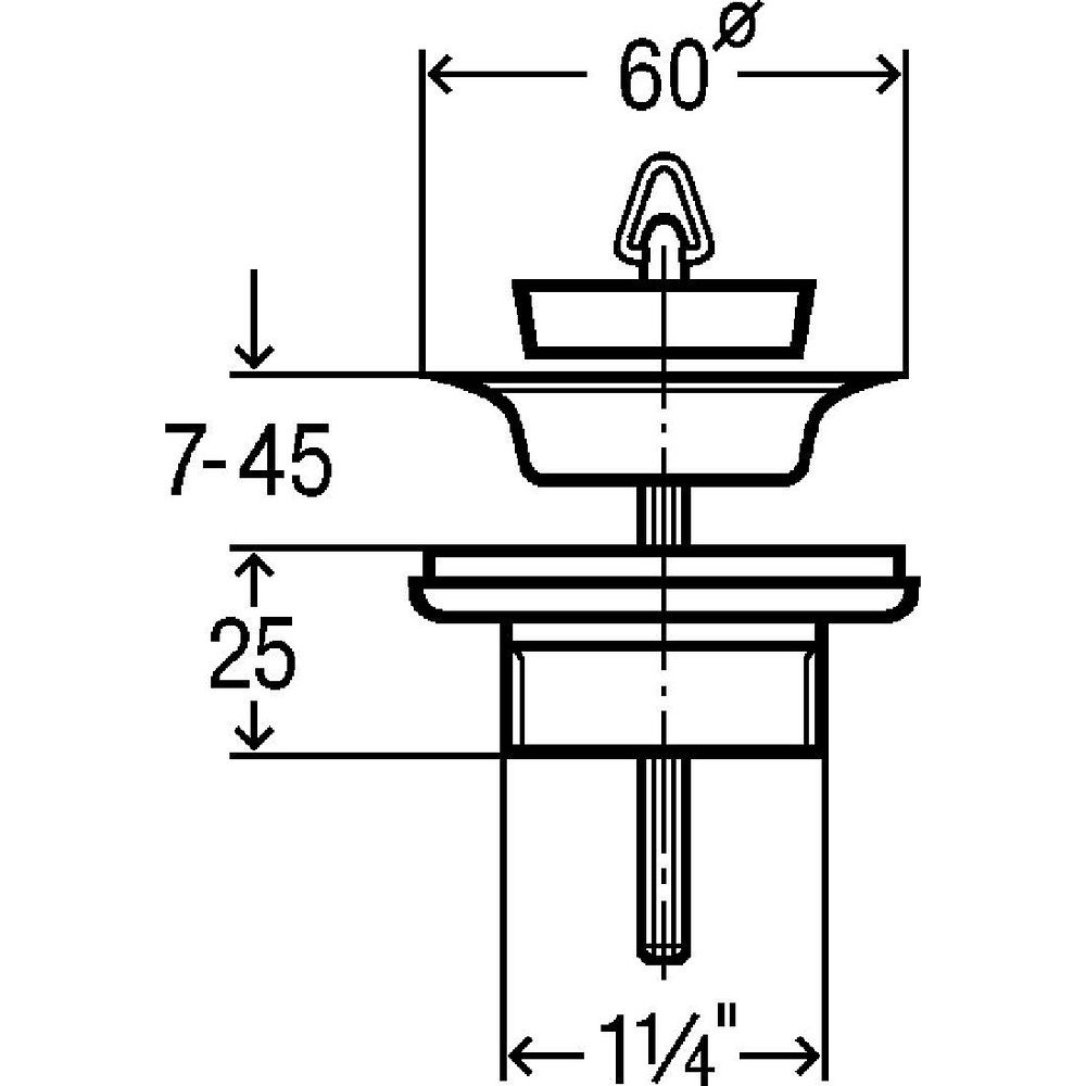 Клапан спускний унiверсальний VIEGA  11/4″ головка Ø32 пластик 111847 Луцк - изображение 2