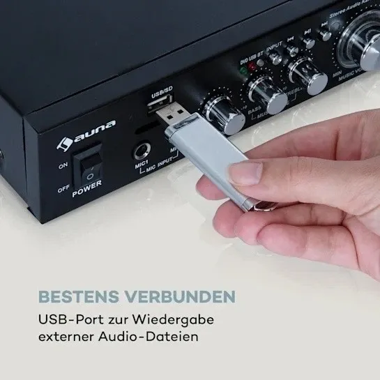 УЦЕНКА! Усилитель с функцией караоке Auna Karaoke Star 2 Bluetooth из Германии Днепр