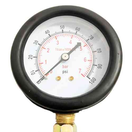 Манометр для измерения давления топлива 0-100psi 1-7бар, переходники Винница