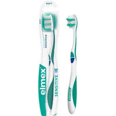 Зубна щітка Elmex Sensitive Дуже м'яка для чутливих зубів Синя (2172000000227) Вінниця