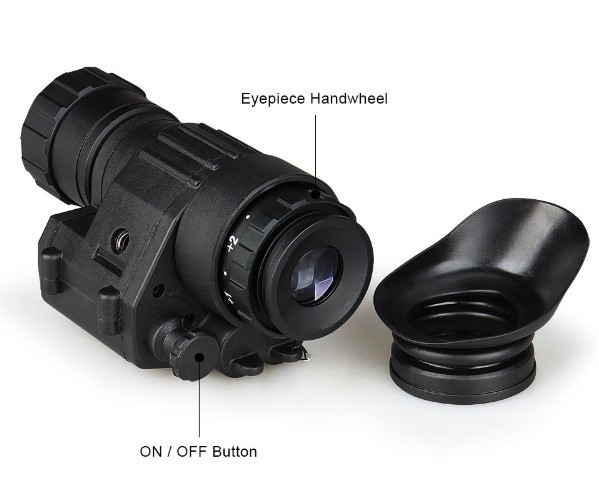 Монокуляр нічного бачення PVS-14 (до 400м) із кріпленнями Mount на шолом Вінниця - фото 8