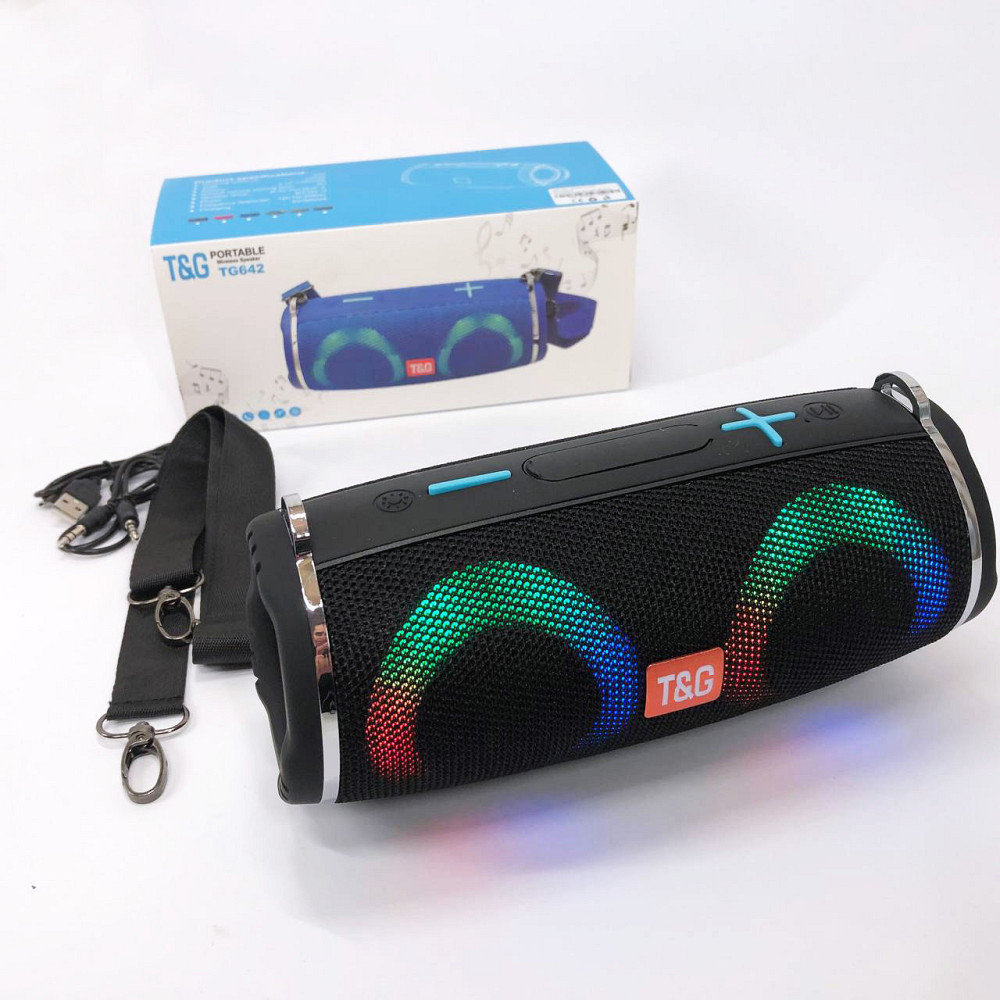 Колонка на акумуляторі зі світломузикою TG642, Якісна Bluetooth колонка Акумуляторна переносна CS-66 Львів - фото 8