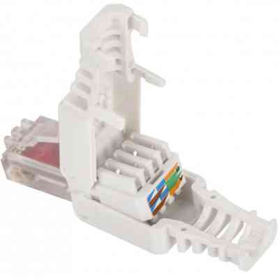 Конектор RJ45 cat.6 UTP 8P8C, безінструментальний, 1шт Kingda (KD-PGU8054-C6) Вінниця