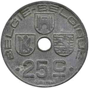 25 сантимов. 1942 год, Бельгия. (Belgique-Belgie) Полтава