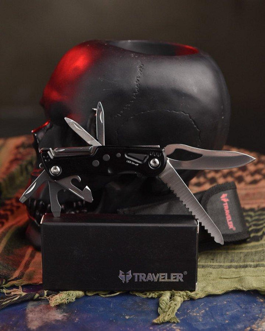 Мультитул сірий с фонариком и битами ВН11057 Одесса - изображение 1