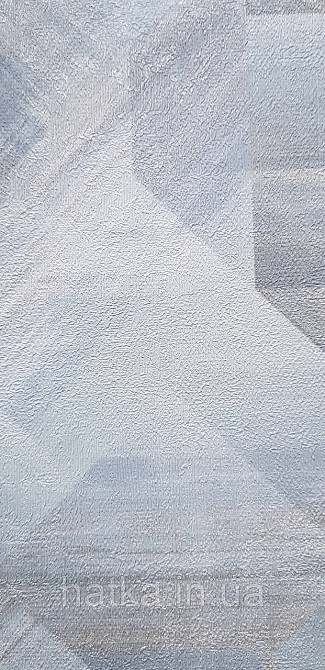 Обои виниловые на флизелине Grandeco Universe метровые абстракция фигуры 3д бирюзовые серые серебристые Киев - изображение 4