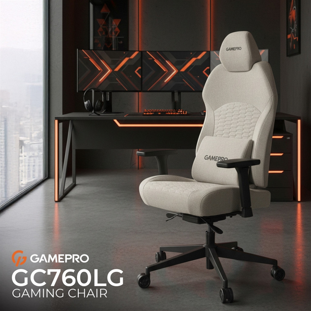 Крісло для геймерів GamePro GC760LG Fabric Light Gray ( 13788 ) Харків - фото 19