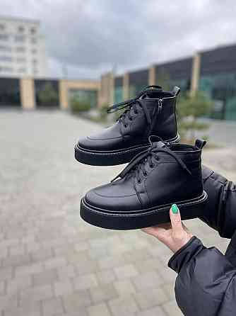 Черевики жіночі SEE SEVEN чорні натуральна шкіра з утепленням 37р.38р.39р. (5308) Коломыя