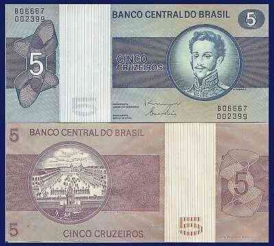 Brazil Бразилія - 5 Cruzeiros 1970 - 1973 Pick 192c UNC Полтава