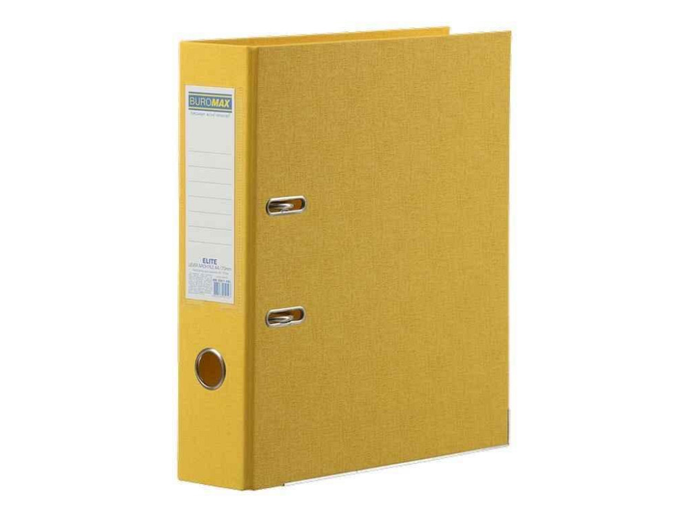 Папка-регистратор двусторонний А4 70/75мм желтый арт.BM.3019-08с ТМ BUROMAX Киев - изображение 1