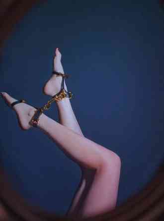 Набор БДСМ из сбруи и пестисов Butterfly UPKO, итальянская кожа, позолота 24К Sex Aura Киев
