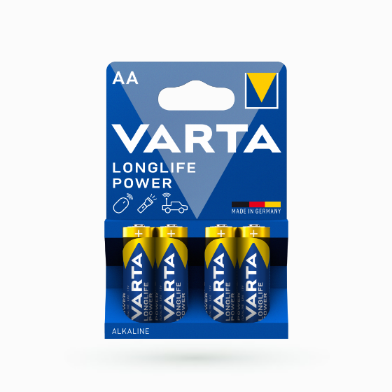 Батарейка лужна AA/LR6 (бл-4шт) VARTA Longlife Power Житомир