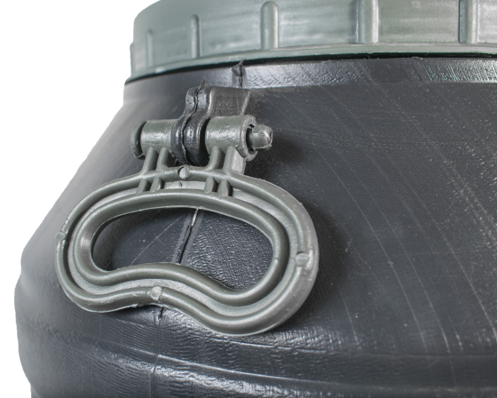 Бочка 100 л пластиковая техническая  черная бидон  широкая горловина емкость для воды Днепр