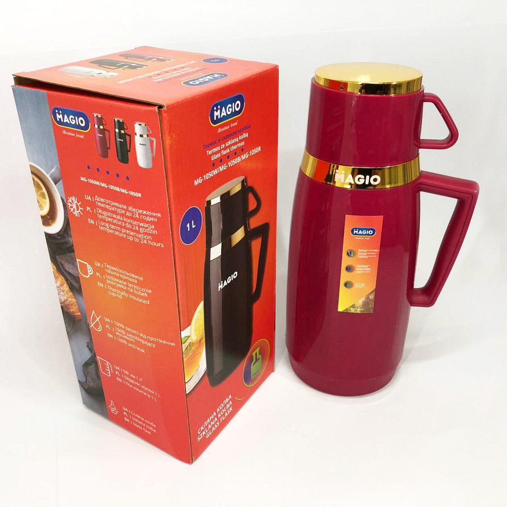 Чашка-термос для кави Magio, Якісний сімейний термос, Довговічний термос з вакуумною ізоляцією IX-30 Львів - фото 10