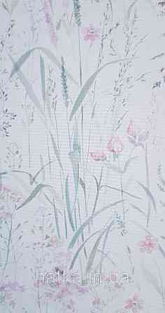 Шпалери вінілові на флізеліні Grandeco Universe метрові прованс квіти листя рожеві червоні бірюзи на білому Київ