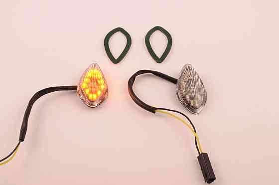 Повороты диодные мини (пара) стреловидные (самоклеющиеся, прозрачные) Мукачево