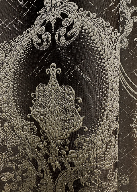 Комплект готових штор VR-Textil Парча № 1774ш Венге з бежевим 155х290 см 2 шт (33-0738) Київ - фото 6