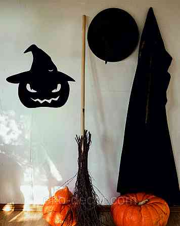 Декоративне настінне Панно «Хеллоуїн — гарбуз», Декор на стіну 90*82 см Київ