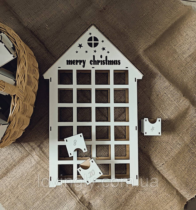 Адвент календарь из дерева на 24 дня | Праздничный декор для дома Ирпень - изображение 7