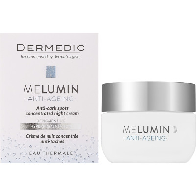 Крем для лица Dermedic Melumin Ночной крем-концентрат против пигментации 50 мл (5901643177102) Винница - изображение 2
