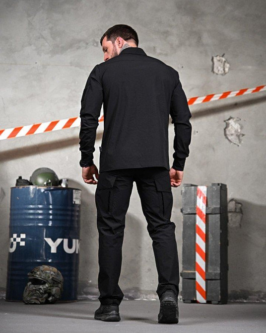 Літній міський тактичний костюм URBAN чорний поліція ПП7691 Одеса - фото 3