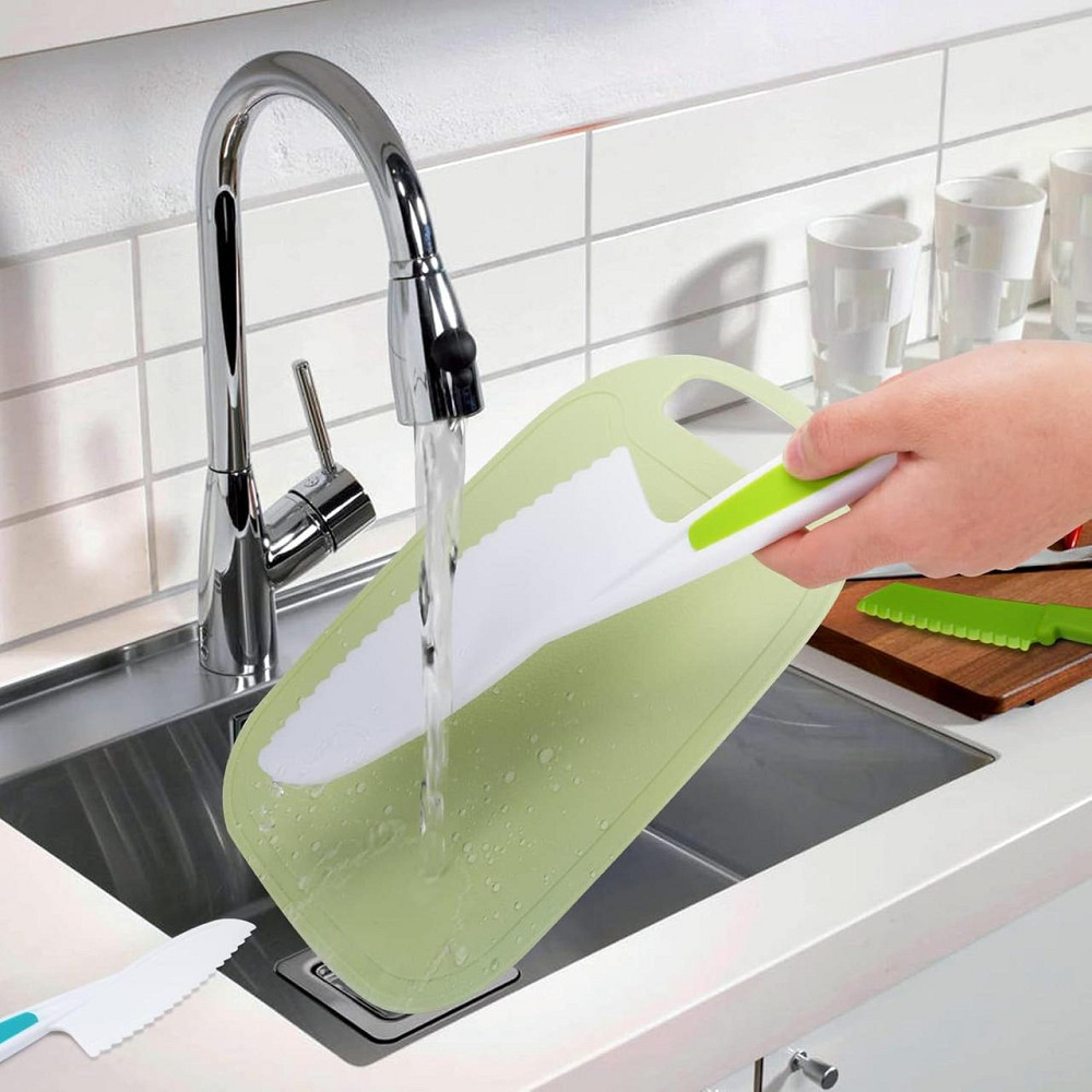 Набор детских кухонных ножей 8 шт - разделочная доска, овощечистка, безопасные ножи, кухонный набор для детей Киев - изображение 7