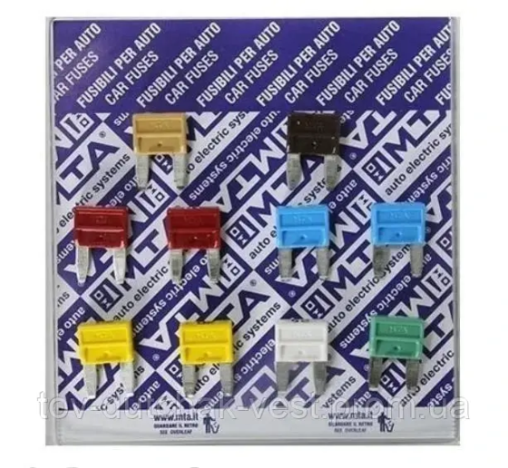 Запобіжники плоскі міні євро (компл 10шт) Харків