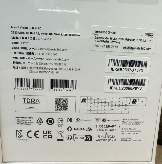 Екшн-камера Insta360 GO 3 4K 64GB White. Харків - фото 2