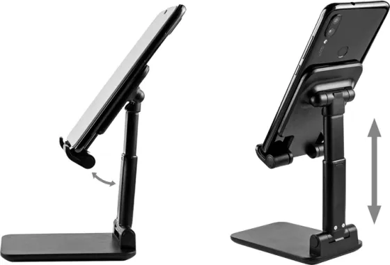 Підставка для телефону Combi, смартфона, Folding desktop phone stand Чорна Запоріжжя