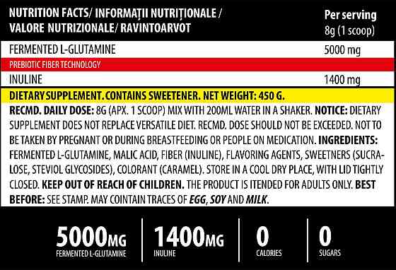 Глютамін iGlutamine 450 g (Watermelon) Луцьк