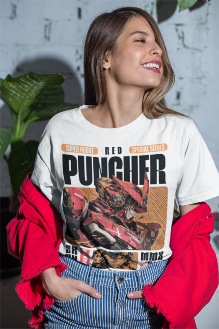 Футболка аниме Супер Робот Модел Ред оверсайз (S/M/L) Черний AnimeJ0243 Днепр - изображение 4