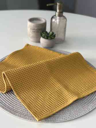 Вафельний рушник Ideal Textile 70х140 см 240 г/м2 (56860827) Гірчичний Чернівці