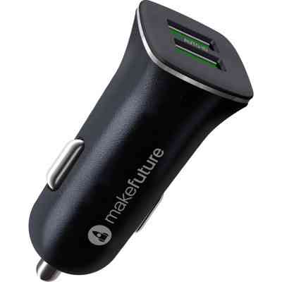 Зарядное устройство MAKE 12W 2.4A+2.4А Black (MCW-221BK) Винница